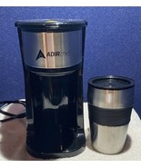 ADIRchef 800-01-BLK Grab N&#39; Go Personal Coffee Maker W/15 oz Travel Mug ... - £15.57 GBP