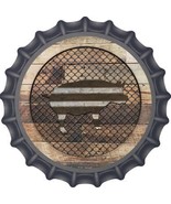 Corrugated Pig on Wood Novelty Metal Bottle Cap BC-1021 - €18,73 EUR
