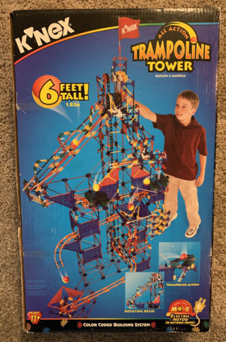 Primary image for Knex K'nex Trampoline Tower #63517 Vintage 1999 Rare Complete Retired Working