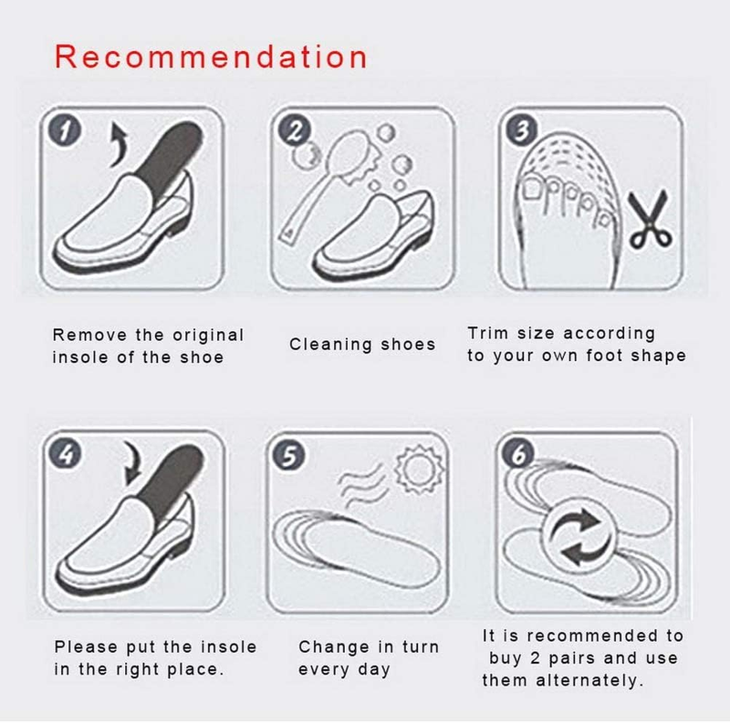 Pimoys Height Increasing Shoe Insole, 3 Cm 5Cm 7 Cm Adjustable 3-Layer Orthotic  Item image 3