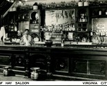 RPPC Bale Of Hay Saloon Virginia City MT Montana Western Ways Postcard U... - $15.79