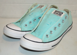 Converse Sneakers Shoes Womens Size 10 Men Size 8 Mint Blue Low Top Lace Up - $24.74