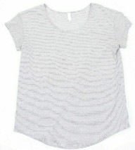 Alternative Womens Stripe Short-Sleeve T-Shirt color Black/White Stripe Size L - £18.95 GBP