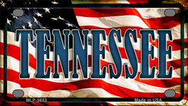 Tennessee US Flag Novelty Mini Metal License Plate Tag - £11.67 GBP