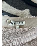 REISS Beige Sheer Lace Overlay &quot;Janelle&quot; Sheath Dress Sz US 10 $400 - $221.86 CAD
