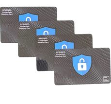 Tap and Share Premium NFC &amp; RFID Blocking Card - 4 Pack | Premium Contactless NF - £7.87 GBP