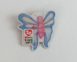 Vintage 2000 Ty Teenie Beanie Babies Flitter The Butterfly Trading Pin - $8.42