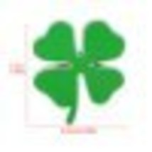 3D  Car Sticker Green Lucky Clover Side Label Emblem for Alfa Romeo 159 Giuliett - £34.15 GBP