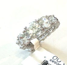 Charles Winston 925 Sterling Silver Ring Full Coverage Brilliant Cubic Zirconias - £40.35 GBP
