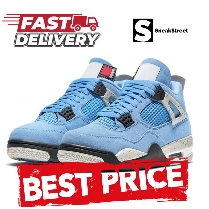 Sneakers Jumpman Basketball 4, 4s - University Blue (SneakStreet) high quality