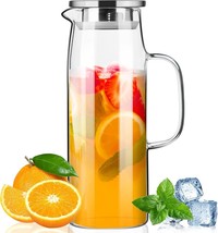 Glass Kettle with Lid And Spout, 50 Ounces/1.5 Liters, Hot/Cold Kettle - $270.01 MXN