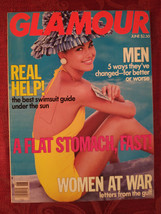 GLAMOUR magazine June 1991 Ebba Elmer Fashion Beauty Swimsuits Men - £10.41 GBP