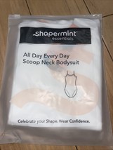 shapermint all day every day scoop neck bodysuit- white size- medium - £23.25 GBP