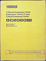 Yamaha GC2020BII Compressor Limiter Original User&#39;s Owner&#39;s Manual Book - £19.35 GBP