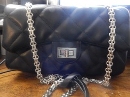 CATHERINE MALANDRINO LONDON CHAIN SHOULDER BAG BLACK - $48.51