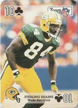 Sterling Sharpe 1992 Team Nfl 10 Of Clubs Playing Card - £1.35 GBP