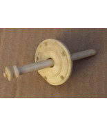 Antique 1830s Hand Carved Bovine Bone Thread Spool Winder Central Disc A... - $2,477.74 MXN
