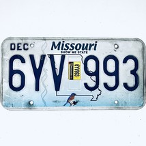 2019 United States Missouri Bluebird Passenger License Plate 6YV 993 - $18.80