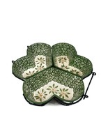 Temptations By Tara Old World Green Divided Casserole Dish Oval Metal Ba... - $67.27 CAD