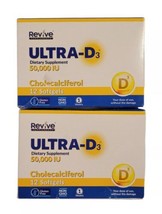 2 x New Road Health REVIVE ULTRA-D3™Vitamin D 50,000 IU  12 Softgels 4/24 - $17.81