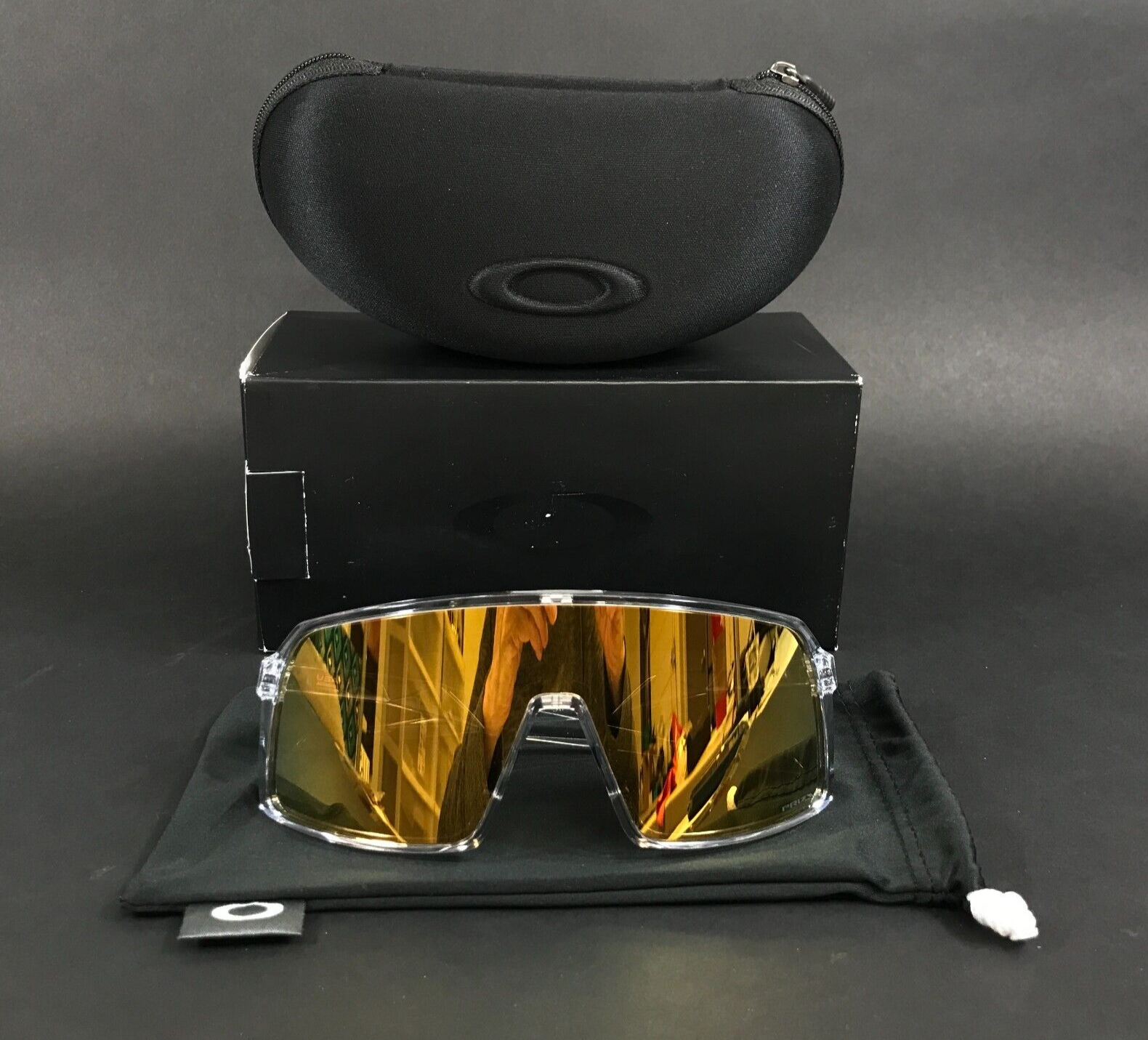 Oakley Sonnenbrille Sutro OO9406-B537 Klar Rahmen Mit Prisma 24K Linse 7... - $178.19
