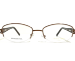 Runway Couture Eyeglasses Frames RCE-204 BROWN Rectangular Half Rim 52-1... - $37.18
