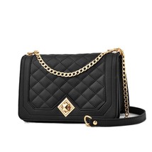 High-quality PU Leather Bags For Women Shoulder Messenger Bag Chain Diamond Embr - £36.25 GBP