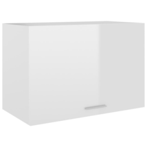Modern Wooden Wall Mounted High Gloss White Hanging Kitchen Storage Cabinet Unit - £52.14 GBP