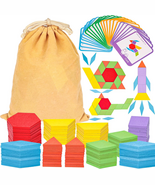 Lovestown 209 PCS Shapes Wooden Pattern Blocks for Kids,Geometric with A... - €16,85 EUR Lovestown 209 PCS Shapes Wooden Pattern Blocks for Kids,Geometric with A... - €16,85 EUR