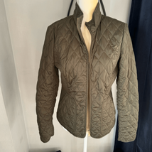 Banana Republic Quilted Lightweight Jacket, Olive Green, Medium, EXCELLENT - $45.82