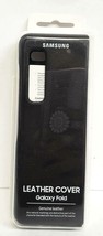 NOB Samsung Galaxy Fold Leather Cover - Black (EF-VF900LBELUS) - $58.04