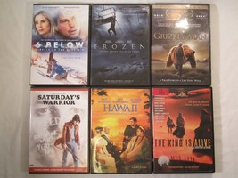 Lot Of 6 Dvd Movies 6 Below Grizzly Man Frozen Hawaii King Is Alive [12N8] - £11.52 GBP