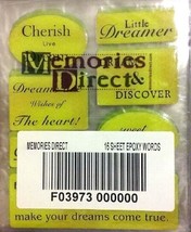 QVC Memories Direct 16 Sheet Epoxy Words Phrase (112 Stickers) - £15.54 GBP