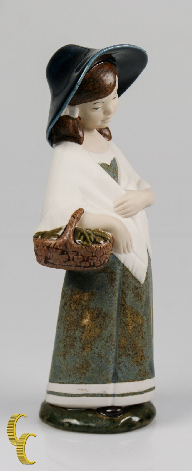 Rex Hummelwerk Valence Fille Avec Panier Et Chapeau Porcelaine Figurine Item image 2