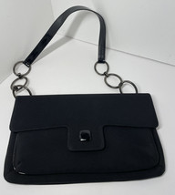 Stuart Weitzman Clutch evening purse bag with strap black clean Read - £18.43 GBP