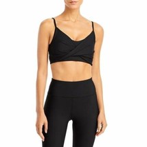 MSRP $48 Aqua Athletic Women s Twist Detail Bra Black Size Large - $14.96