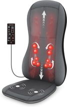 Comfier Full Back Massager with Heat - 2D/3D Shiatsu Massage Seat with 10 Massag - £382.89 GBP
