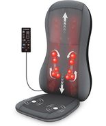 Comfier Full Back Massager with Heat - 2D/3D Shiatsu Massage Seat with 1... - £376.79 GBP