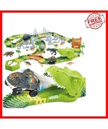 174 Pcs Dinosaur Train Track Set – Electric Cars &amp; Figures for Kids’ Adv... - $60.59 CAD