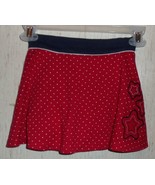 GIRLS Healthtex RED W/ WHITE POLKA DOTS KNIT PULL ON SKORT    SIZE 5 - €12,14 EUR