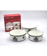 NIKKO Christmas Set of 3 XMAS Storage Bowls In Original Box 1 Lid FAST S... - $16.99