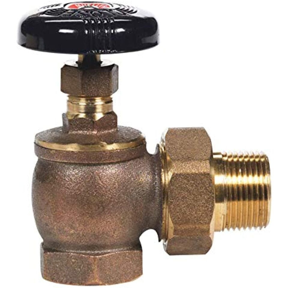 B &amp; K Steam Radiator Valve 1-1/4 &quot; Fpt X 1-1/4 &quot; Mpt Angle Brnz - $52.06