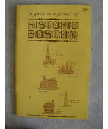 Vintage 1964 Booklet A Guide Glance of Historic Boston - £13.33 GBP