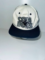 VTG #1 Apparel Dallas Cowboys Men&#39;s White/Black Adjustable Snapback Hat One Size - £23.26 GBP
