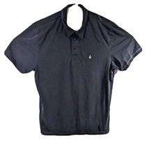 Volcom Mens Black Polo Shirt Size Large - $15.84