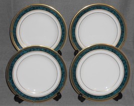 1990 Set (4) Royal Doulton Biltmore Pattern Dessert/B&amp;B Plates Made In England - £54.91 GBP