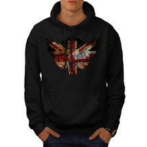 Wellcoda Flag Animal Brittish UK Mens Hoodie, GB Casual Hooded Sweatshirt - £25.84 GBP+