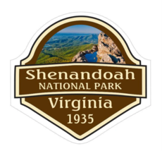 4&quot; shenandoah national park virginia 1935 bumper sticker decal usa made - £21.64 GBP