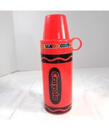 Crayola crayon Insulated Container thermos soup mug cup lid red 2010 pla... - $371.45 MXN