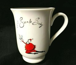 Santa Baby Mug Christmas Proposal Pottery Barn Kneeling Engagement Ring ... - $29.65